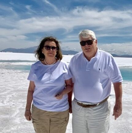 Salt flats are found all over the world like this one from Argentina. The salt originates from lakes in deserts or mountain lakes with no outlet where the water is completely evaporated by the sun.
