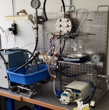 My first laboratory experiment with osmotic energy.